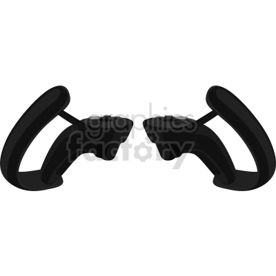VR game controllers clipart