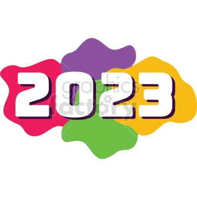 2023 splash vector graphic clip art