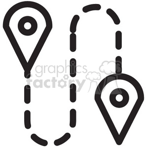 map directions vector icon