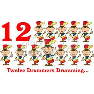 On the 12th day of Christmas my true love gave to me Twelve Drummers Drumming