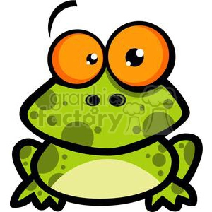 Comical Cartoon Frog