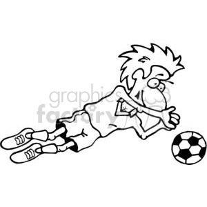 Soccer player goalkeeper standing with hands on hips, isolated vector  silhouette, ink drawing Stock Vector | Adobe Stock