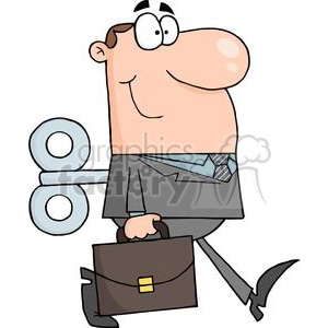 3246-Businessman-With-Wind-up-Key-In-His-Back