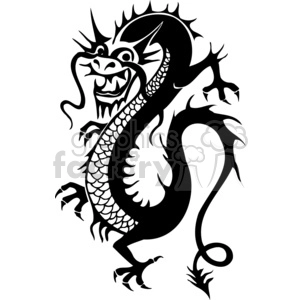 Chinese Dragon - Bold Vinyl-Ready Tattoo Design