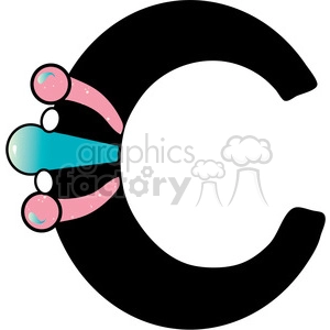 Letter C Cuff Bracelet