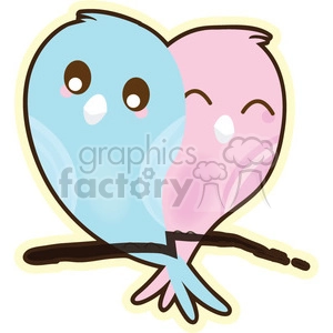 LoveBirds cartoon character illustration