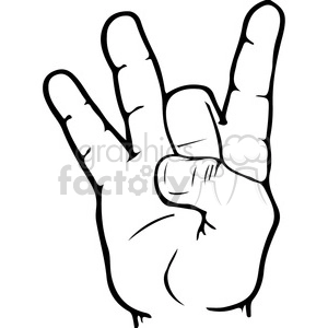 ASL sign language 8 clipart illustration