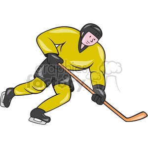 ice hockey player action side OL 008