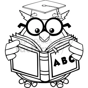Graduate Owl Reading ABC Book