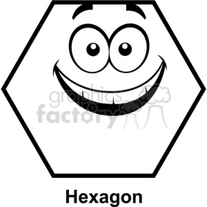 geometry hexagon cartoon face math clip art graphics images