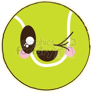 Tennis Ball cartoon character illustration