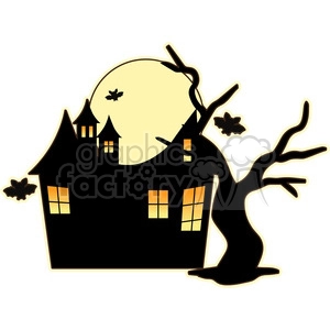 Halloween House cartoon character vector image