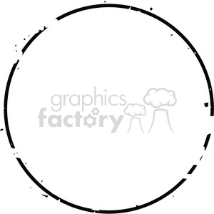 Distressed Circular Frame