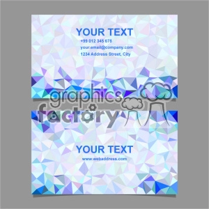 Polygonal Geometric Business Card Template