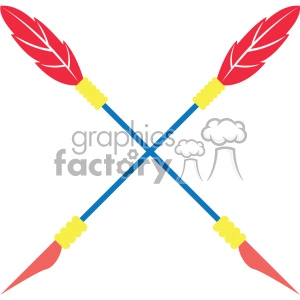 Colorful Crossed Arrows