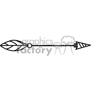 A simple black-and-white clipart image of an arrow.