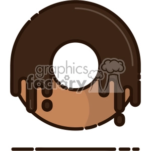 Doughnut flat vector icon design