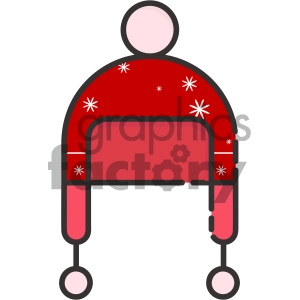 beanie winter hat vector icon