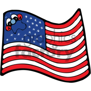 vector art american flag 001 c