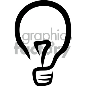 light bulb vector flat icon