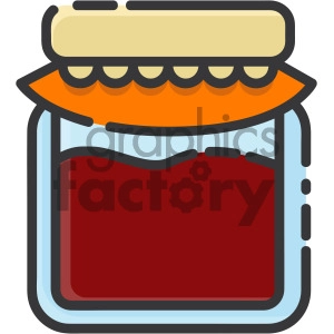 jelly jar vector royalty free icon art