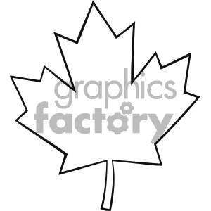 maple leaf clip art outline