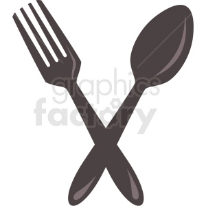 fork and spoon icon clipart with no background