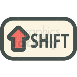 shift key vector icon