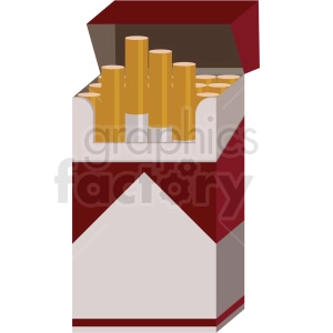 pack of cigarettes vector flat icon clipart with no background