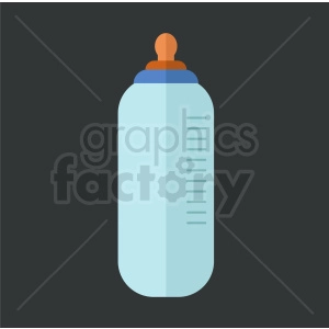 baby bottle icon on dark background