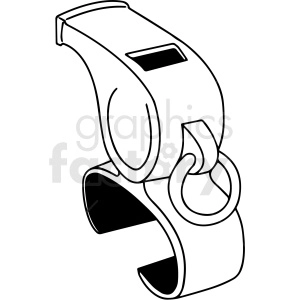 hockey whistle clipart design