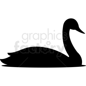 Silhouette of a duck swimming on water