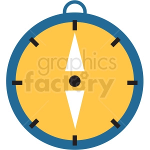 compass flat vector icon