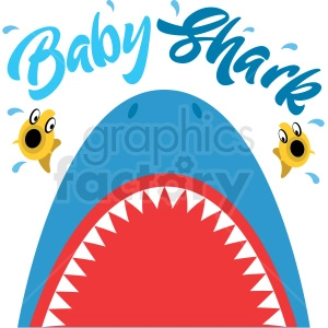 baby shark mouth open design