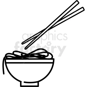 bowl of noodles vector icon