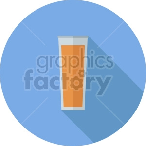 glass of beer vector icon on blue background