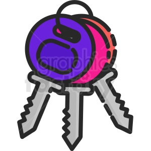 bunch of keys clipart