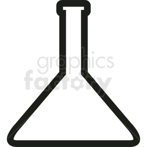 science beaker outline