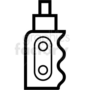 vape with mod vector icon clipart