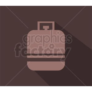 propane tank vector on brown background