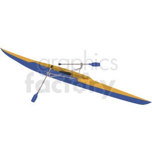 kayak long distance vector clipart