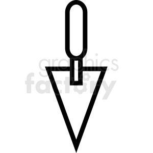 brick laying trowel vector clipart