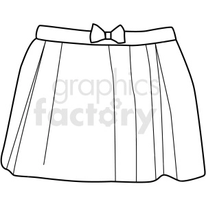 black white skirt icon vector clipart