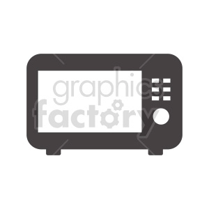 microwave oven vector clipart
