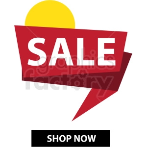 sale notification banner icon vector clipart