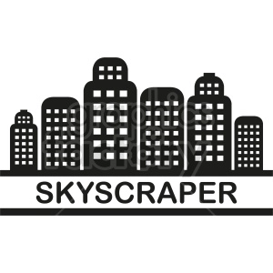 vector skyscraper clipart