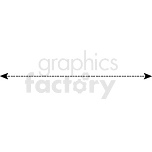 dotted line with arrows ends vector asset