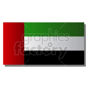 Flag of United Arab Emirates vector clipart 02