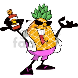 cool pineapple clipart