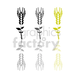 wheat grain vector design
